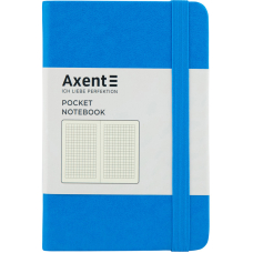 Книга записна "Axent" (8301-07-A) Partner, 95*140/96арк, кліт, блакитна