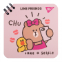 Блокнот 110х110/80 подвійна спіраль "YES" (151750) "Line Friends" Chu