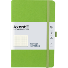 Книга записна "Axent" (8201-04-A) Partner 125*195/96арк., кліт, салатова