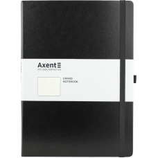 Книга записна "Axent" (8303-01-A) Partner Grand, 210*295/100арк, крап, чорна