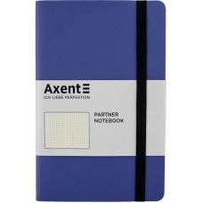 Книга записна "Axent" (8312-02-A) Partner Soft, 125*195/96арк, крап, тем-синя