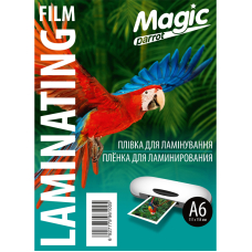 Плівка для ламінування "Magic" Карт. уп. глянець ф. А6 (111mm*154mm) (100арк.) товщ. 75(38/37) мкм