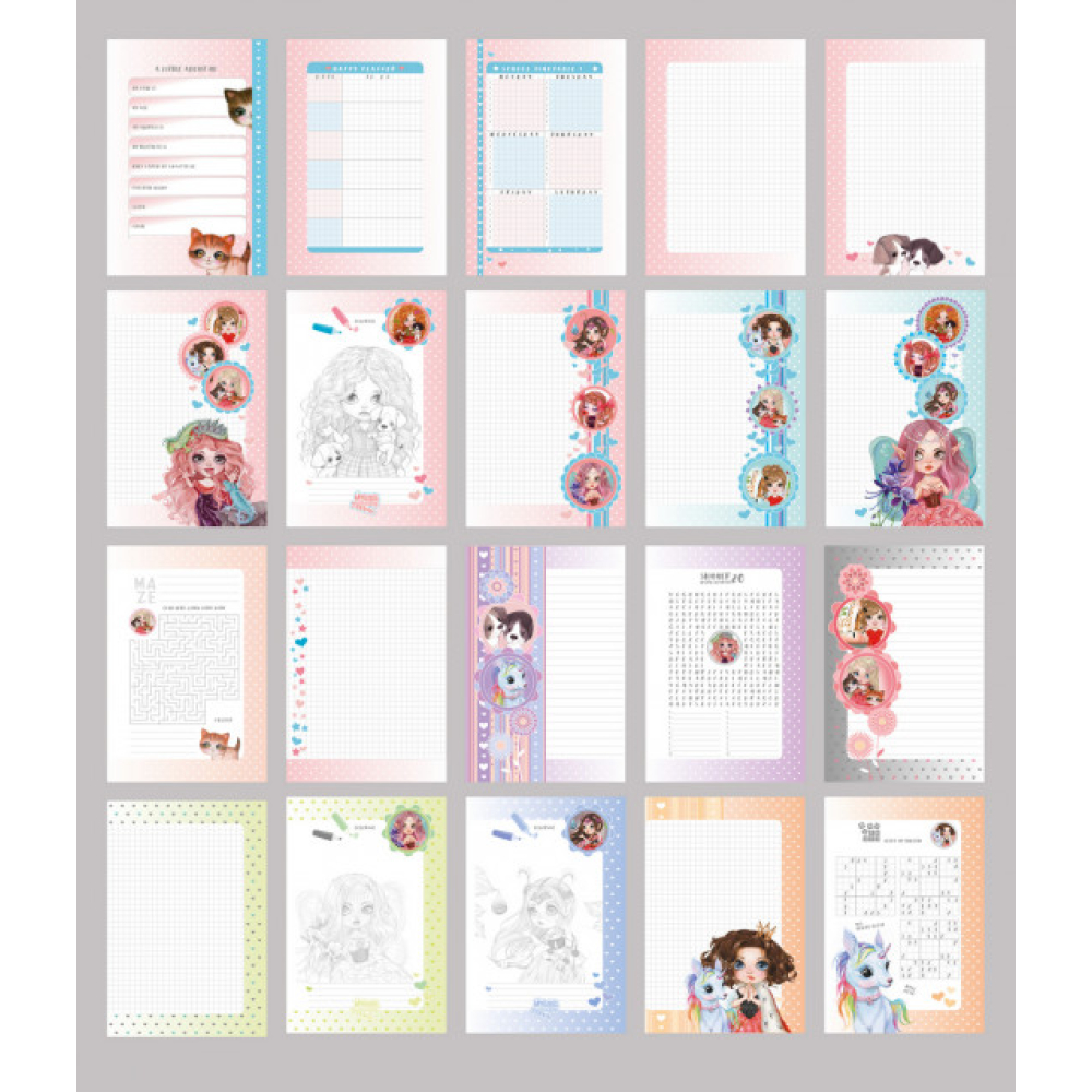 Блокнот "HAPPY PLANNER" 135х197/96арк "ASH" мат.лам.,виб.лак,гліттер, ТВ. Обкл. диз.2165