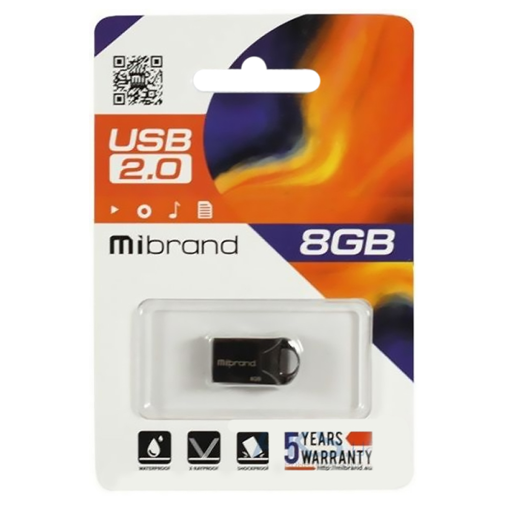 Флеш пам'ять "Mibrand" Hawk 8GB Black