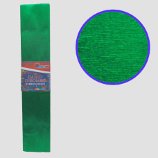 Гофропапір 30%, 60г/м2 JO (8063KRM) 50*200см, Зелений металік