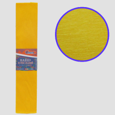 Гофропапір 150%, 95г/м2 JO (KR150-8046) 50*200см темно-жовтий