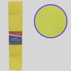 Гофропапір 150%, 95г/м2 JO (KR150-8014) 50*200см світло-жовтий
