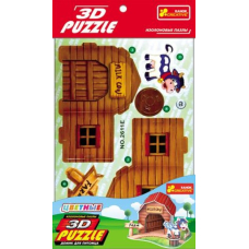 3D PUZZLE. Домик для коровки