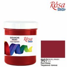 Гуаш "ROSA Studio" 100 мл (907) Червона темна
