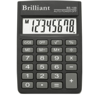 Калькулятор Brilliant BS-100С карман.8-розр, ПВХ Обклад.57*83мм