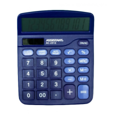 Калькулятор ASSISTANT AC-2312 Фіолетовий настільн. 12-розр., 2 пам., 138*103*27 мм