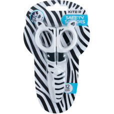 Ножиці дитячі "Kite" (K22-008-02) "Zebra" 12см, пластикові, безпечні