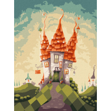 Картина за номерами "Ідейка" (KHO5070) "Казкова хатинка" 30*40см