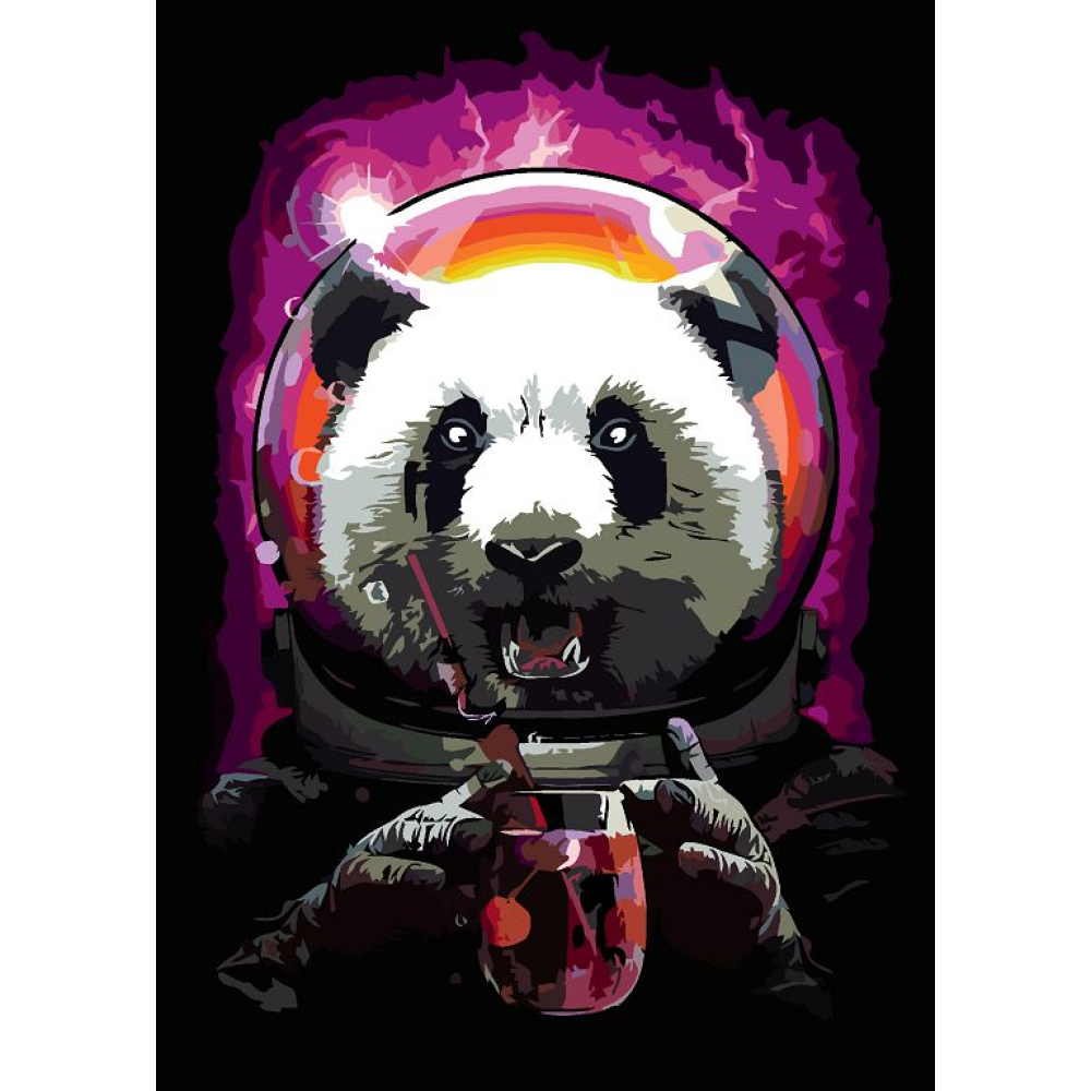 Картина за номерами „Панда космонавт“, 35*45см (N00013218) RS