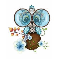 Картина за номерами „Cute Owl“, 35*45см (N00013210) RS