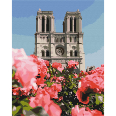 Картина за номерами "Brushme" (BS52328) "Собор Паризької Богоматері" 40*50см