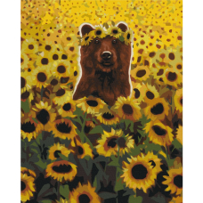 Картина за номерами "Brushme" (BS53474) "Сонячний ведмедик" 40*50см