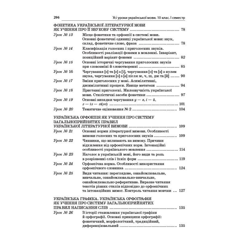 Усі уроки української мови. 10 клас. І семестр. Профіль — українська філологія