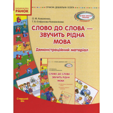 Сучасна дошкільна освіта. Слово до слова - звучить рідна мова. Старший вік