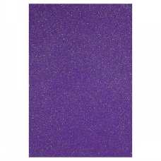 Фетр "JO" "HARD" (HQG170-036) GLITTER "Темно-фіолетовий" А4 170гр, 1,2мм (10арк/уп)