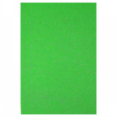 Фетр "JO" "HARD" (HQG170-014) GLITTER "Зелений" А4 170гр, 1,2мм (10арк/уп)