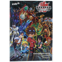 Папір кольоровий А4/10 "Kite" (BK13-251K) бархатистий, Bakugan (10арк/10кол)