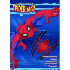 Папір кольоровий А4/15 "Kite" (SM13-250K) двосторонній Spider-man (15арк/15кол)