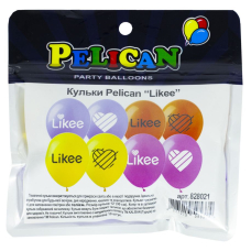 Кульки повітряні "Pelican" (828021) 12' (30 см) "LIKEE" 1-стор., 10шт/уп