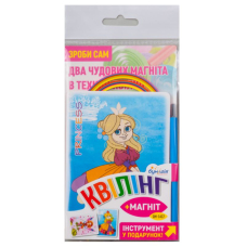 Набір для КВІЛІНГУ "Бумагія" (QМ1437) "Казка-2" 2 листівки+4магн+інстр.