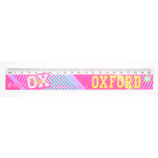 Лінійка 20см пл. "YES" (370432) "Oxford"(pink)