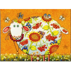 Алмазна мозаїка "Go to art" (189569) "Калинова овечка" 21*25 см на картоні 5D