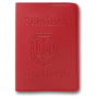 Обкладинка Паспорт "Бріск" (ОВ-18) ЕКО - шкіра червоний 100*135 тисн. УКР.