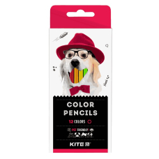 Олівці кольорові "Kite" 12 кол. (K22-051-1) "Kite Dogs" картон