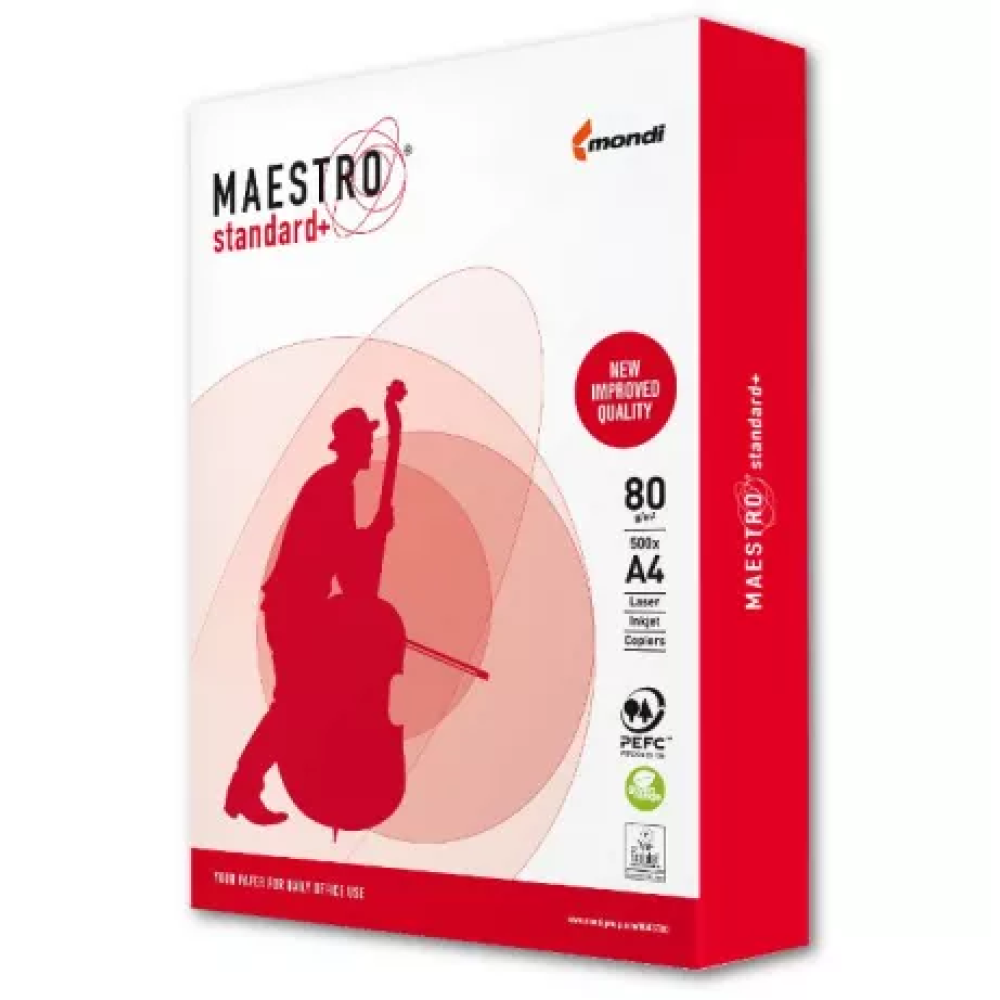 Папір А4 Maestro Standart+ 80г/м.кв. 500арк.