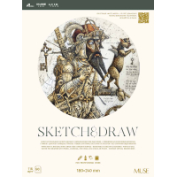 Альбом для ЕСКІЗІВ "MUSE" 180х240/50арк. (PB-GB-050-081) склейка 115г/м2