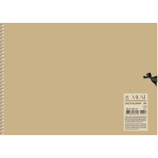 Альбом для ЕСКІЗІВ "MUSE" А4/50арк. (PB-SC-050-321) картон, пруж.бок, 115г/м2