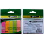 Індекс регістри "4OFFICE" (4-428) ПАПЕР. 50*12 мм, НЕОН, прямокутні (5кол.*30арк.)