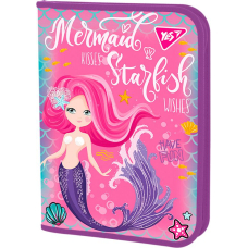 Папка для праці пластикова на блискавці "Yes" (491877) FC "Mermaid" з внутр. кишенею