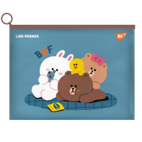 Папка-конверт з бігунком B6 "YES" (492095) "Line Friends. Cony"