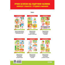 Уроки безпеки від подружки Калинки. Комплект плакатів з тудового навчання