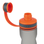 Пляшечка для води "Kite" (K21-398-01) 700 мл, сіро-помаранчева