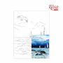 Картина на картоні з контуром "ROSA START" 30*40 Морські пейзажі № 6 (600) БЕЗ ФАРБ