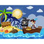 Картина на картоні з контуром "ROSA START" 20*30 „Острів скарбів“ БЕЗ ФАРБ (GPA283173)