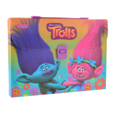 Портфель дитячий А4 "1В" (491308) "Trolls" пластикова коробка