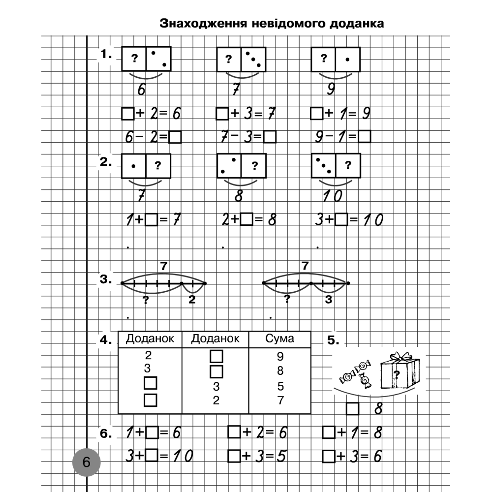 Математика. 1 клас. Робочий зошит. Частина 2. До підручника Скворцової С.О., Онопрієнко О.В.
