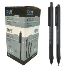 Ручка гелева автомат "Neo Line" (3002W черн) 0,7мм, чорна
