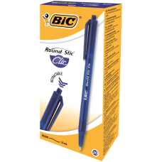 Ручка кулькова "BIC" Round Stic Clic (926376) (640) синя