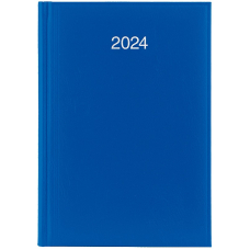 Щоденник А5 "Brunnen" 2024 Стандарт Miradur (73-795 60 324) срібне тиснення, яскраво-синій