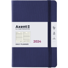 Щоденник "Axent" 2024 Partner Lines (8815-24-02-A) 145*210, темно синій (65682)