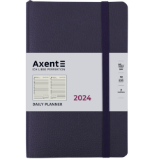 Щоденник "Axent" 2024 Partner Soft Skin (8810-24-02-A) 145*210, синій (65672)